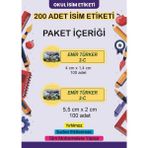 Lizpo Decor Kişiye Özel Okul Etiketi Kalem Defter Sticker Okula Dönüş Minecraft 200 Adet