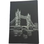 Lizy 14x20 cm Tel Dikişli Siyah Defter 40 Yaprak 90 gr.