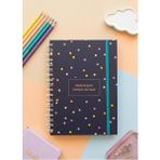 Lizy 2026-2027 Spiralli Akademik Planlayıcı Ajanda 17X24 cm Tasarım-12 - Turkuaz