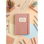 Lizy 2026-2027 Spiralli Akademik Planlayıcı Ajanda 17X24 cm Tasarım-8 - Kırmızı