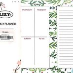 Lizy Beyaz Yaprak 52 Yaprak Haftalık Planlayıcı