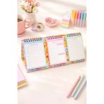 Lizy Masaüstü Planner Takvim (3 Bölmeli) - Haftalık Ve Günlük Liste, Not Sayfaları Model-1