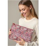 LİZYS Kırmızı Etnik Paisley Desenli Clutch Portföy Çanta
