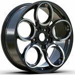 LJA AKD-A1172-08 8.0X18" 5X98 ET40 67.1 Black 18 Inç Jant Takımı (4 Adet)