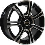 LJA AKD-A2032-02 6.0X14" 4X100 ET35 73.1 Black Machined 14 Inç Jant Takımı (4 Adet)