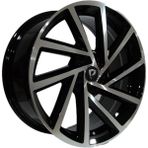 LJA AKD-A5329-05 6.5X16" 5X100 ET35 57.1 Black Machined 16 Inç Jant Takımı (4 Adet)