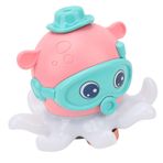 LJCM Bebek Yüzen Top Oyuncak, İnteraktif Neşeli Müzik İlginç Su Oyuncak Ahtapot Şekli Ev Için Güvenli (PINK)