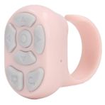 LJCM Halka Uzaktan Kumanda, Parmak Yüzük Uzaktan Kumanda C İkili Mod Roman İzlemek Için Tek Tuş Kilit Ekranı (PINK)