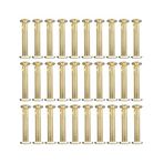 LJFMDLN 30 adet Uzun Chicago Vidalar, M5 Altın Bağlama Vidaları çanta kemeri Karalama Defteri Sonrası Tırnak Perçin Çıtçıt Yapış Fotoğraf Albümü Kitaplar Popo Vida (Size : M5 x 65mm)