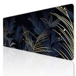 Ljpsse Altın Büyük Mouse Mat Oyun Mouse Pad Büyük 24x12 inç Klavye Mat Kaymaz Kauçuk Tabanlı, Mousepad Yıkanabilir Genişletilmiş Büyük Fare Paspasları, Ev Ofis Çalışmaları için Fare Altlığı 3-396