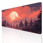 Ljpsse Dışında Büyük Fare Altlığı Oyun Mouse Pad Büyük 24x12 inç Klavye Mat Kaymaz Kauçuk Tabanlı, Mousepad Yıkanabilir Genişletilmiş Büyük Fare Paspasları, Ev Ofis Çalışmaları için Fare Altlığı 3-634