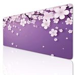 Ljpsse Mor Büyük Mouse Mat Oyun Mouse Pad Büyük 24x12 inç Klavye Mat Kaymaz Kauçuk Tabanlı, Mousepad Yıkanabilir Genişletilmiş Büyük Fare Paspasları, Ev Ofis Çalışmaları için Fare Altlığı 3-720