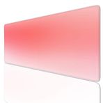 Ljpsse Pembe Büyük Mouse Mat Oyun Mouse Pad Büyük 24x12 inç Klavye Mat Kaymaz Kauçuk Tabanlı, Mousepad Yıkanabilir Genişletilmiş Büyük Fare Paspasları, Ev Ofis Çalışmaları için Fare Altlığı 3-678