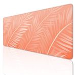 Ljpsse Şeftali Büyük Fare Altlığı Oyun Mouse Pad Büyük 24x12 inç Klavye Mat Kaymaz Kauçuk Tabanlı, Mousepad Yıkanabilir Genişletilmiş Büyük Fare Paspasları, Ev Ofis Çalışmaları için Fare Altlığı 3-654