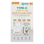 LK-217 Type-C USB Şarj Kablosu 3.4A