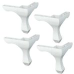 LK0128 4 Adet Plastik Lükens Mobilya Ayağı, 3 mm Lüks Sağlam