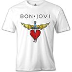 Llord T-Shirt T-Shirt Bon Jovi Beyaz Erkek T-Shirt