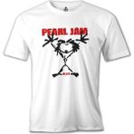 Llord T-Shirt T-Shirt Pearl Jam Beyaz Erkek T-Shirt - 2XL