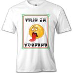 Llord T-Shirt T-Shirt Yılın En Yorgunu Beyaz Erkek T-Shirt - M