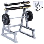LLOUSSAK Squat Rack Kalem Tutucu, Plastik Kalem Tutucu, Ofis için Eğlenceli Masa Aksesuarları, Ofis için Ağırlıklar ve Barbells ile Çömelme Raf Düzenleyici Fitness Halter Severler için Spor Salonu Süslemeleri