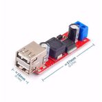 LM2596 Dual USB Power Modül Voltaj Düşürücü Mp3 Mobil Güç Kaynağı