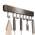 lmoikesz Mutfak Kanca Rafı Kaşık Kürek Mutfak Eşyaları Askı Çubuğu Depolama Sırası Kanca Depolama Rafı Paslanmaz Çelik Vb. Spatulalar , gri 40cm