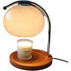 Lámpara Retro Cam Mum Isıtıcı Lamba Kısılabilir Aromaterapi Mum Lambası Başucu Masa Lambası Çalışma Ofis Ev Dekoru Mum Isıtıcı Lamba Mum Isıtıcı, Beyaz