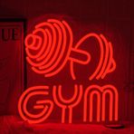 LMSIGNLY Dambıl Neon Tabela Halter Spor Salonu Neon Tabelalar Spor Salonu Mektubu Neon Işık Spor Salonu Kırmızı Halter Neon Işıklı Tabela Spor Odası, Dekor Kulübü, Parti Bar, Fitness Kulübü