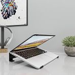 Lmz Design Portatif Sökülebilir Laptop Sehpası Laptop Standı Notebook Standı Macbook Uyumlu Dizüstü Stand Siyah