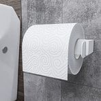 LMZ Minimal Tuvalet Kağıtlığı, Banyo Kağıdı Askısı, Pratik Çek Çıkar WC Kağıtlık, Aksesuarı, Banyo Ekipmanları Aparatı (Metal, Beyaz)