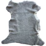 Ln-Leather Gerçek Koyun Postu Kısa Tüylü - Naturel Kısa Tüylü Koyun Postu - Doğal Post Paspas - Gri - 60 x 80 cm