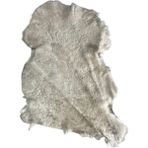 LN Leather Gerçek Koyun Postu Kısa Tüylü - Naturel Kısa Tüylü Koyun Postu - Doğal Post Paspas - Kırık Beyaz - 90 x 70 cm