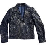 LN Leather Özel Üretim Gerçek Deri Kadın Mont - Ceket - 01L-Lacivert - M - L