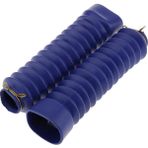 Lnshop 1 Çift Motosiklet Yumuşak Kauçuk Ön Çatal Kapak Çoraplar Gators Botlar - Mavi (Yurt Dışından)