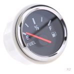 Lnshop 2 Adet Evrensel Tekne Yakıt Deposu Seviye Gösterge Gösterge Ölçer IP67 Su Geçirmez Siyah (Yurt Dışından)