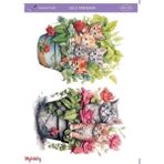 LNT-302 Saksı Içinde Minik Kediler 25 * 35 cm Sulu Transfer