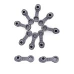 LNYMZD 10 adet gri evrensel silikon sızdırmazlık şişesi saman delik Grommets tıpa kapakları saman fiş çubuğu ve şarap araçları yedek bardak 20/30oz termos bardak, şarap tıpaları ve dökücüler