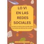 Lo Vi en las Redes Sociales: Un diario en blanco para escribir todas las recetas que dije que iba a probar