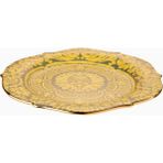 L'objet x Fortuny Orsini Desenli, Dekoratif Servis Tabağı - 36 cm - Sarı