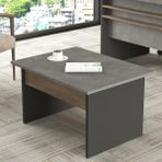 L'occi Concept Darian B Ofis Sehpası 80cm*60cm Kahve-Beton-Antrasit DR2-CGA