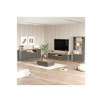 L'occi Concept Delphin Tv Ünitesi Orta Sehpa Konsol Kitaplık 4'Lü Set Çam-Antrasit DLP19-AA