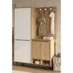 L'occi Concept Living Modern Portmanto Vestiyer Ayakkabılık - Metal Ayaklı Raflı - Askılıklı - LG1-SW
