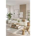 L'occi Concept Sidney Tekerlekli Orta Sehpa Raflı Modern Tasarım - Fonksiyonel Yan Sehpa Ve Kitaplık Bölmeli Sepet-Beyaz SID9-SW