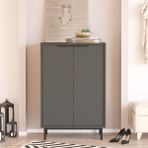 L'occi Concept Sleek 72 cm Ayakkabılık Metal Ayaklı 5 Raflı Antrasit SK1-AN