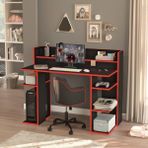 L'occi Concept Walter Oyuncu Masası Gaming Çalışma Masası Siyah-Kırmızı Wr1-Bk - 123