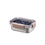Lock and Lock Paslanmaz Çelik Dört 310 ml Kahverengi Fırın Saklama Kabı