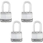 Lock M1xqlf Magnum Ağır Hizmet Tipi Asma Kilit, Anahtarlı, 4&Apos;Lü Paket Anahtarlı, Gümüş