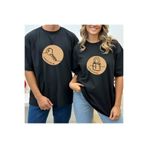 Locked In Love Anahtar ve Kilit Baskılı Sevgili Kombin TEKLİ Set Oversize Unisex T-shirt tshrt36sb