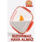Lock&fresh Master Kare Saklama Kabı (350,600,1025 Ml) (Üçlü Set)