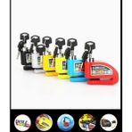 Locks Motosiklet Alarmlı Disk Kilidi Gri